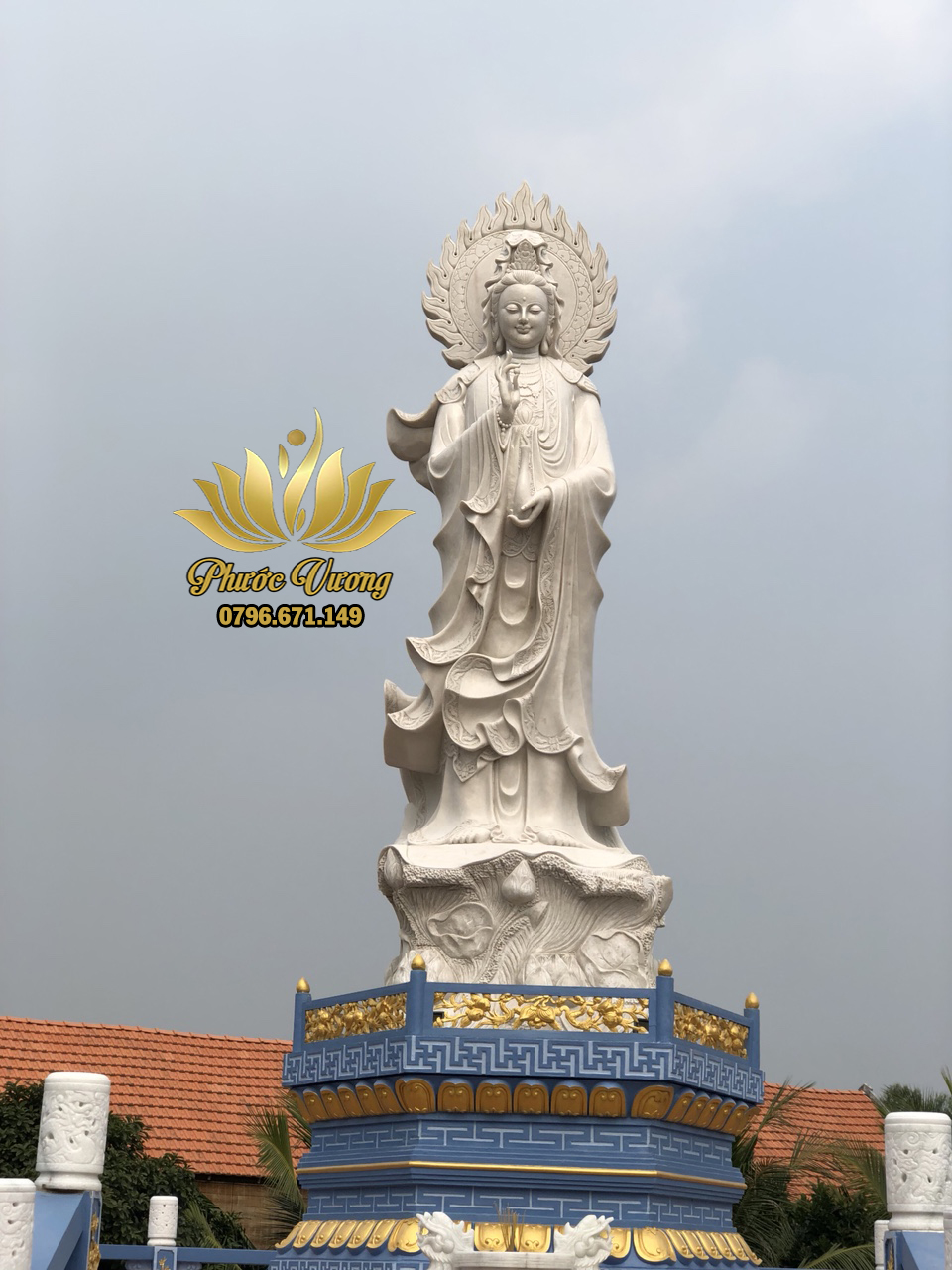 tượng phật quan âm đá non nước