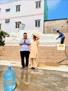 Tượng Phật Thích Ca Nhập Niết Bàn được chế tác tại Cơ Sở Đá Mỹ Nghệ Long Đá