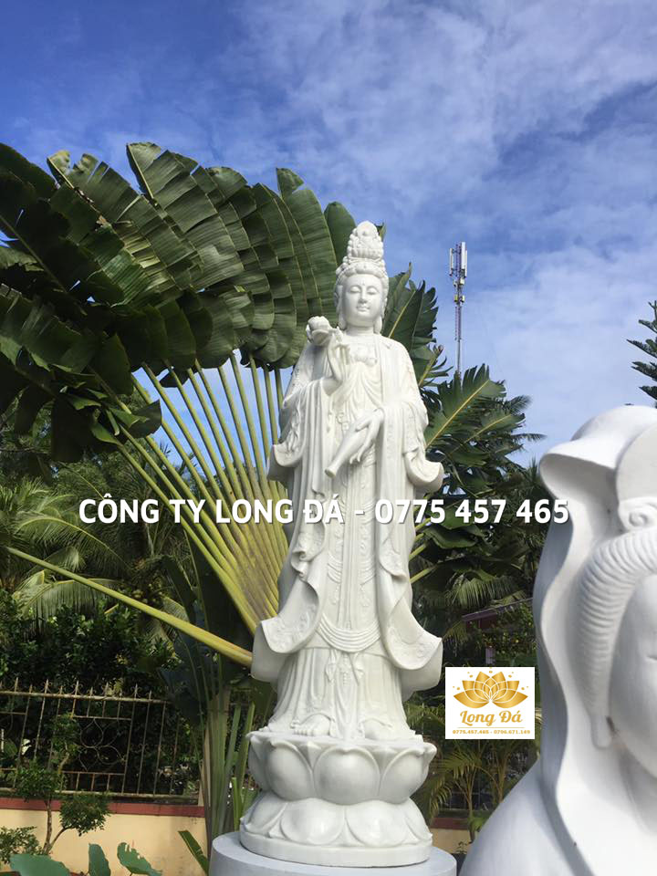 Tượng Phật Đại Chí Thế Bồ Tát bằng đá tự nhiên nguyên khối